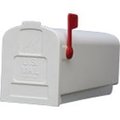 Gibraltar Mailboxes Gibraltar Mailboxes Parson PL10W0201 Rural Mailbox, 875 cu-in Capacity, Plastic PL10W0201